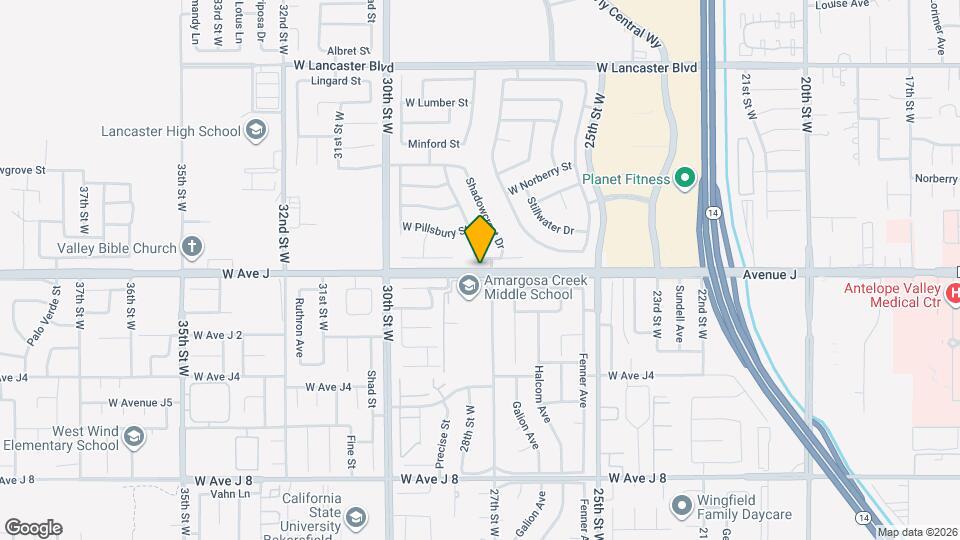 2753 W Ave J Map and Location Details