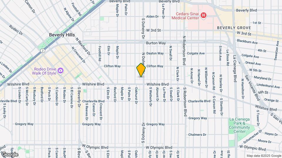 107 N Doheny Dr Map and Location Details