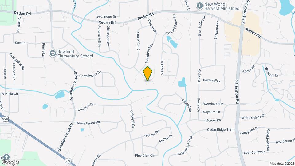 1308 Autumn Hill Ln Mapa y Detalles de la Ubicación