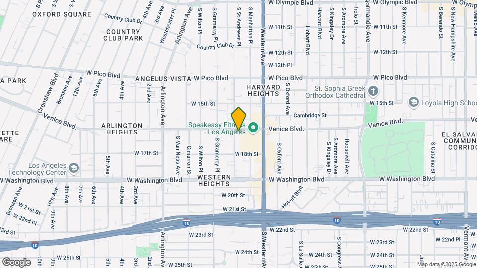 1606 S St Andrews Pl Map and Location Details