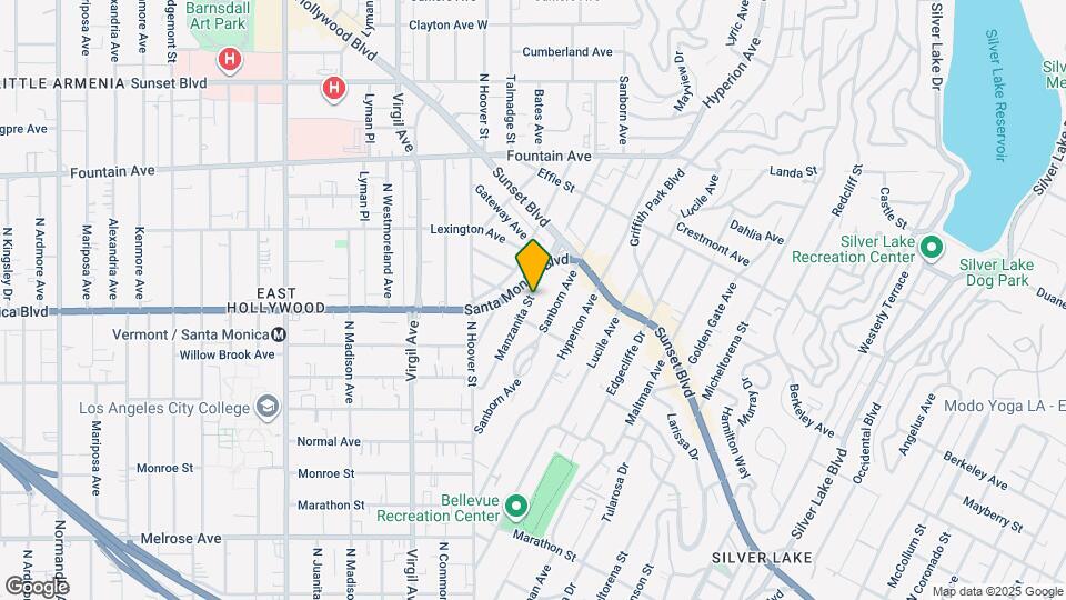 1020 Manzanita St Map and Location Details