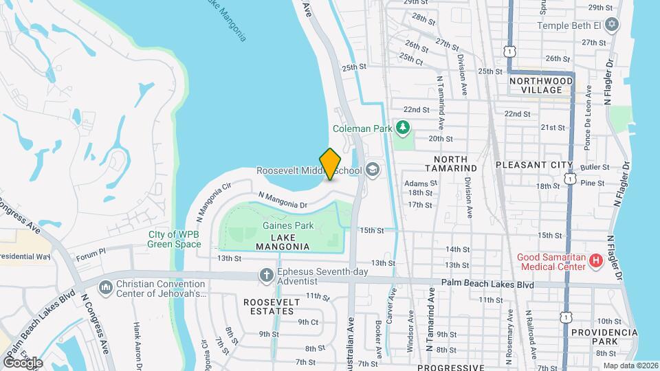 1325 N Mangonia Dr Map and Location Details