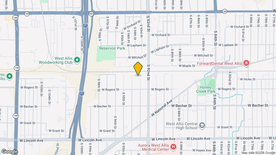 1919 S 93rd St Map and Location Details