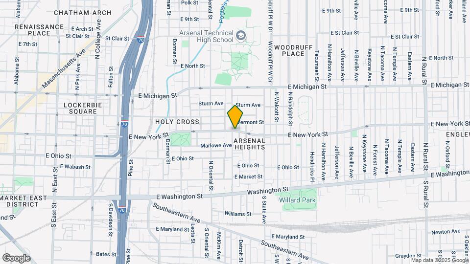 1517 E New York St Map and Location Details