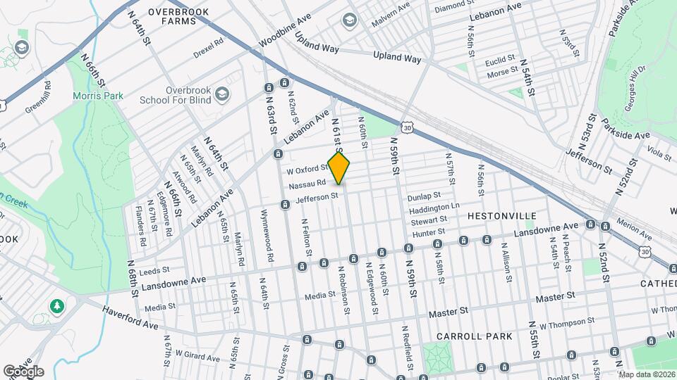 6109 Jefferson St Map and Location Details