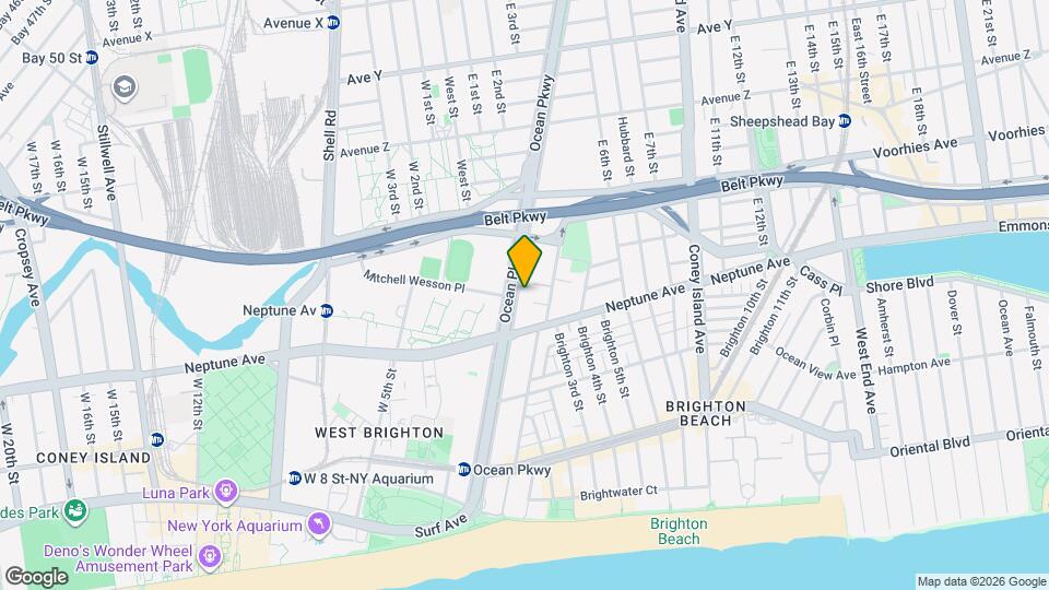 2785 Ocean Pkwy Map and Location Details