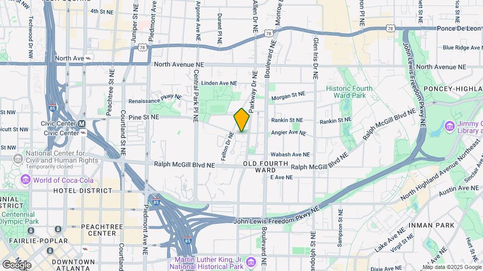 407 Angier Ave NE Map and Location Details