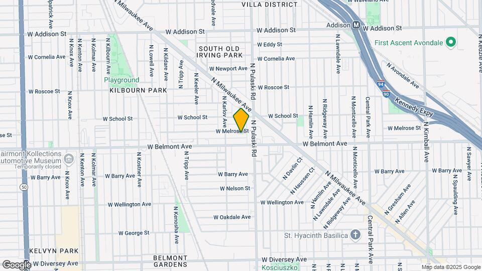 4025-4033 W Melrose St Map and Location Details