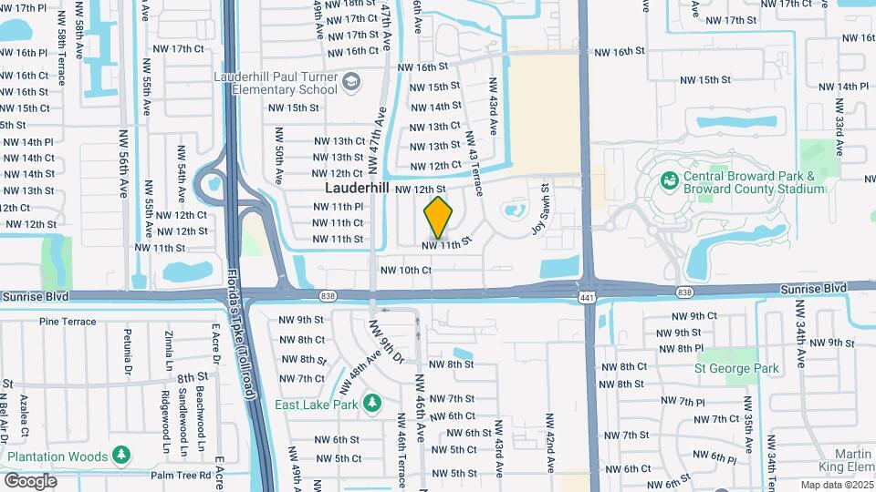 4040 NW 11th St Map and Location Details