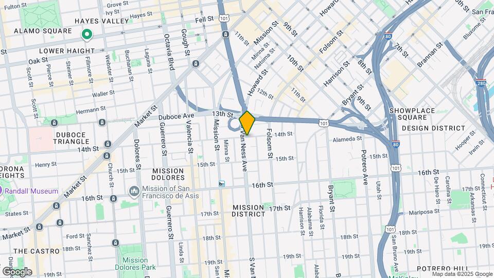 305 S Van Ness St Map and Location Details