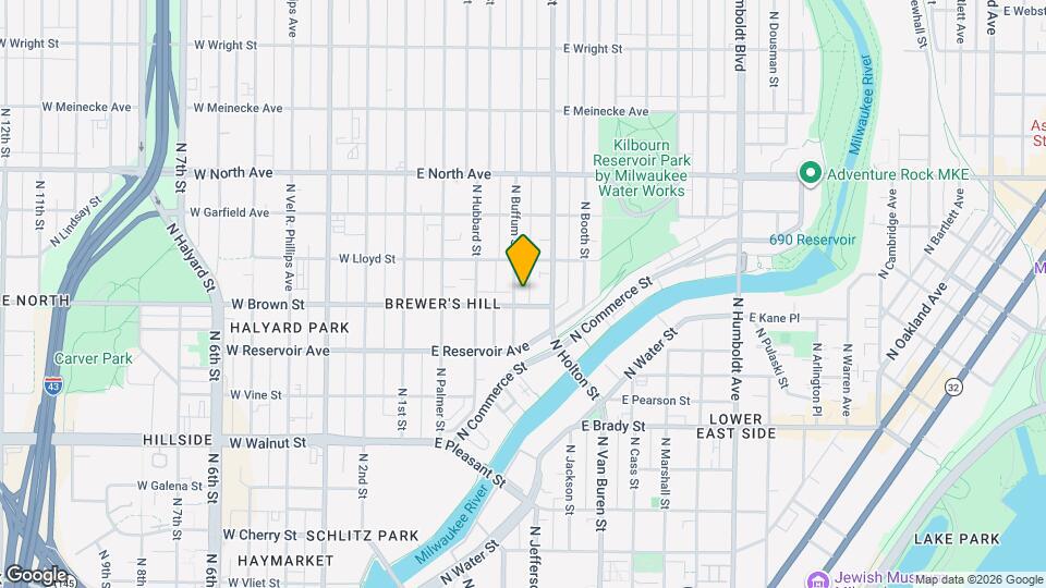 2012 N Buffum St Map and Location Details