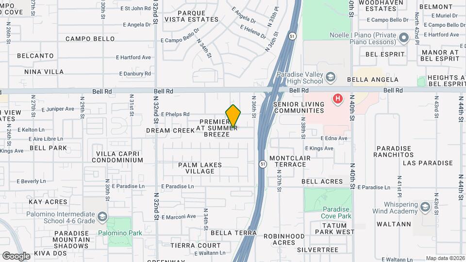 3513 E Kelton Ln Mapa y Detalles de la Ubicación