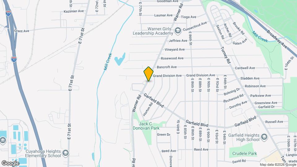 4633 Warner Rd Map and Location Details