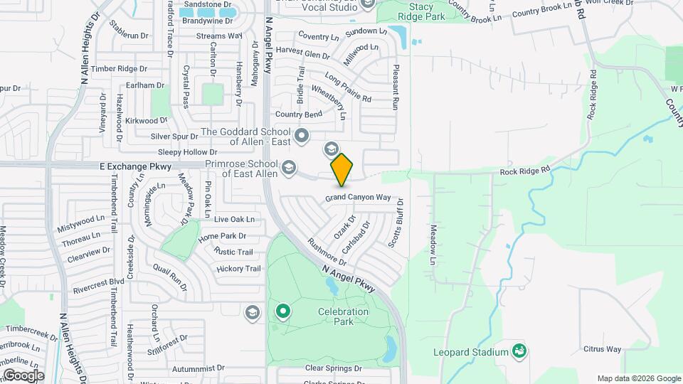 1713 Grand Canyon Way Map and Location Details