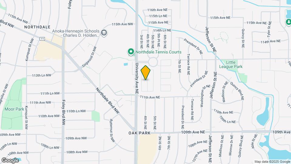 11164 4th St NE Map and Location Details