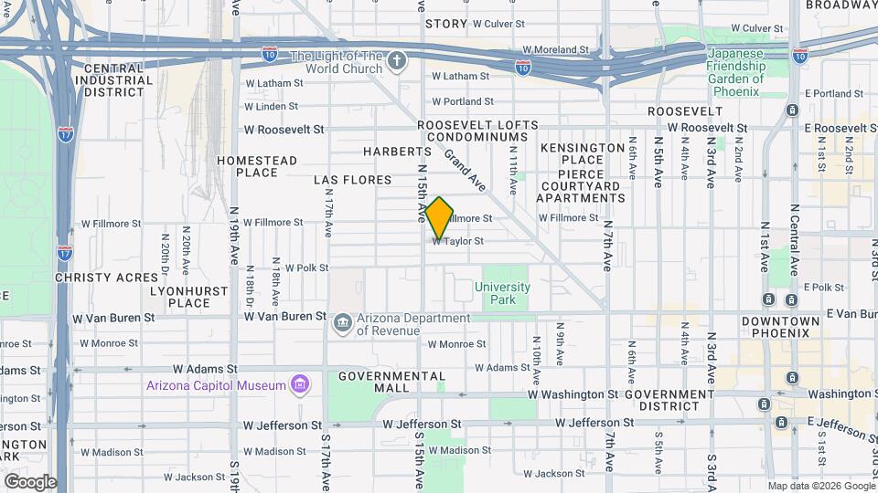 1333 W Taylor St, Unit 3 Mapa y Detalles de la Ubicación