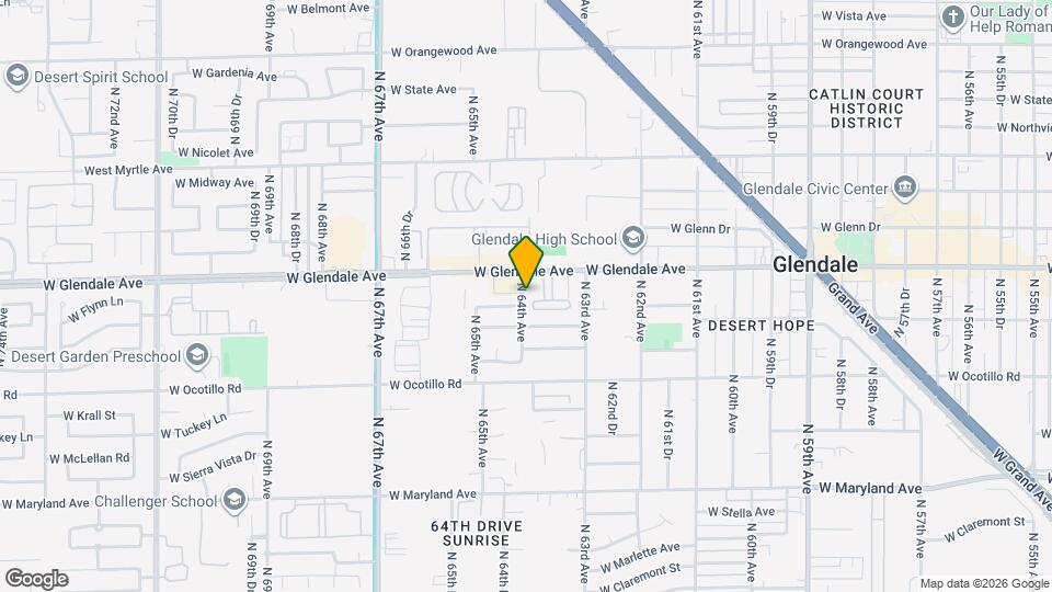 6819 N 64th Ave Mapa y Detalles de la Ubicación