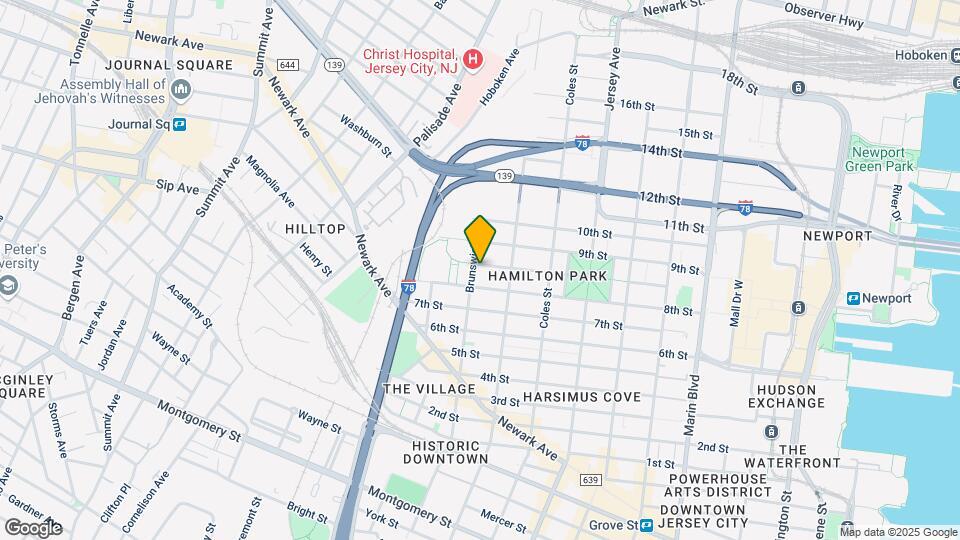 349 Pavonia Ave Mapa y Detalles de la Ubicación