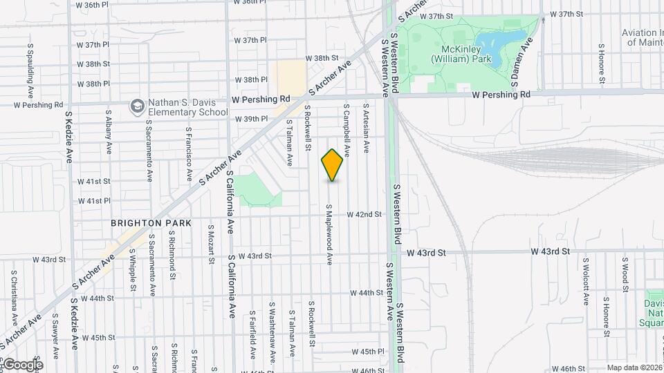 4115 S Maplewood Ave Mapa y Detalles de la Ubicación