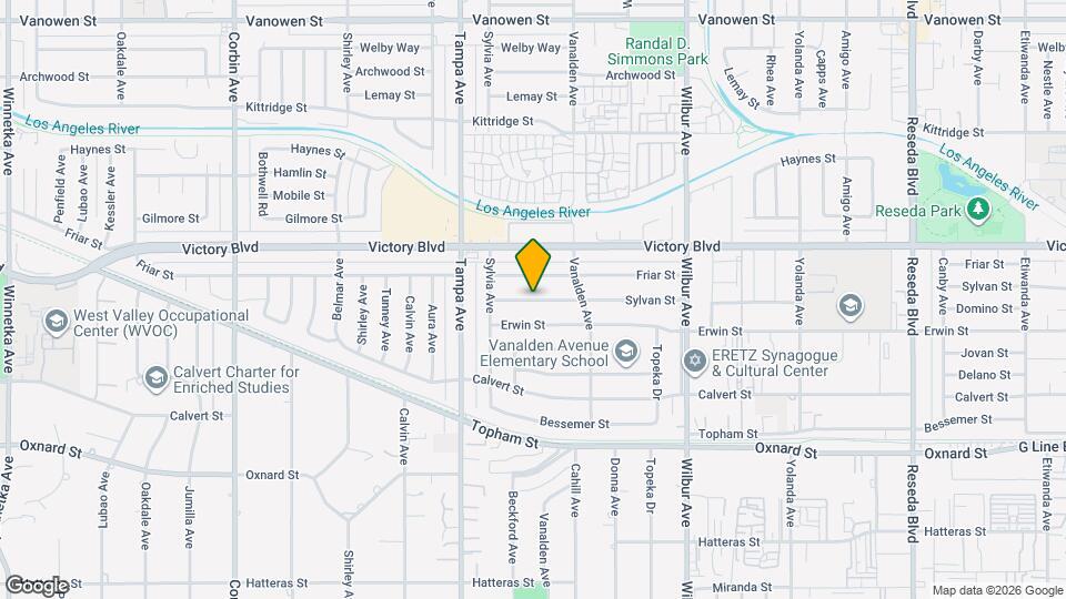 19153 Sylvan St Map and Location Details