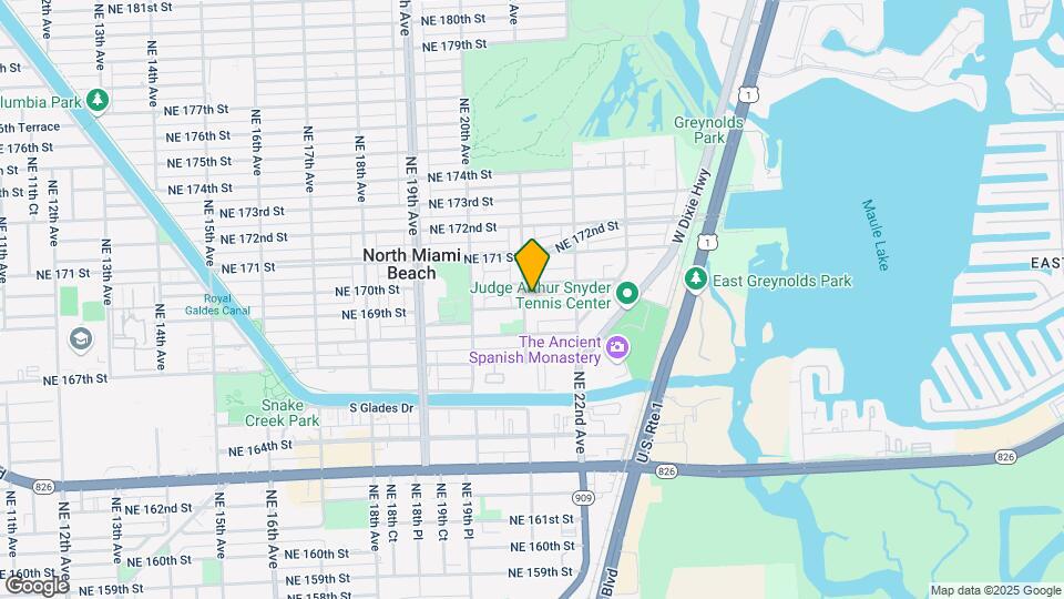 16911 NE 21st Ave Map and Location Details