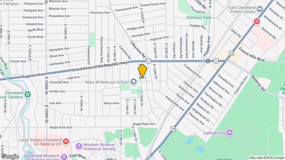 12007 Beulah Ave Mapa y Detalles de la Ubicación