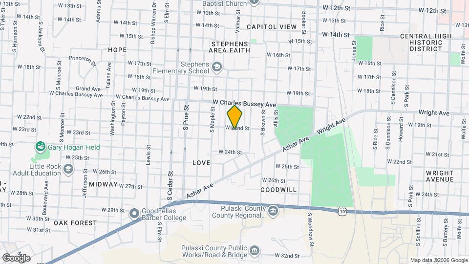2204 Valmar St Map and Location Details