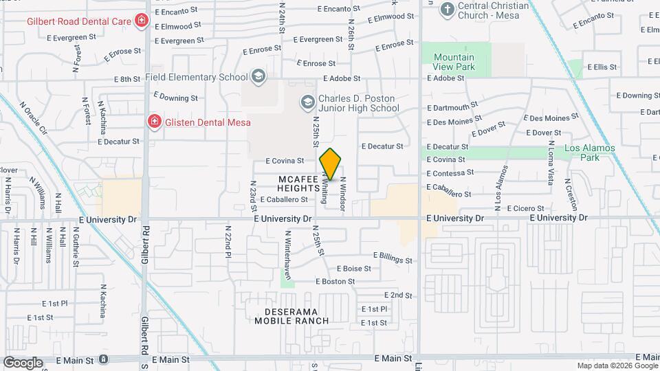 2525 E Camino St Mapa y Detalles de la Ubicación
