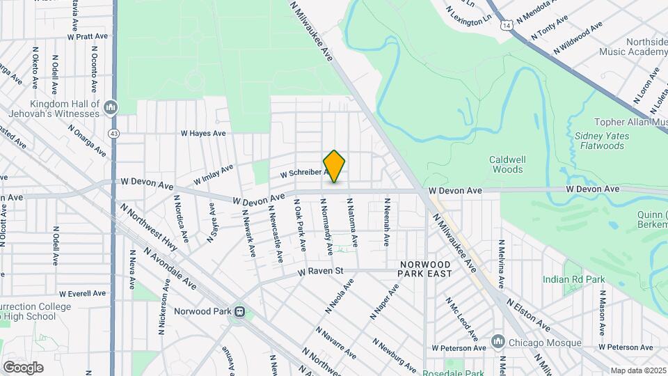 6622 W Devon Ave Map and Location Details