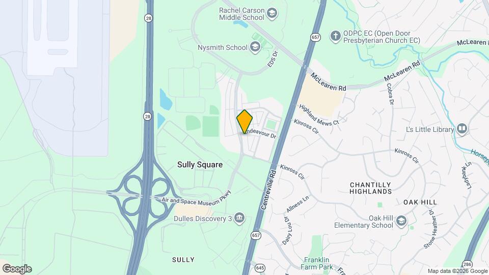 13735 Air and Space Museum Pkwy Map and Location Details