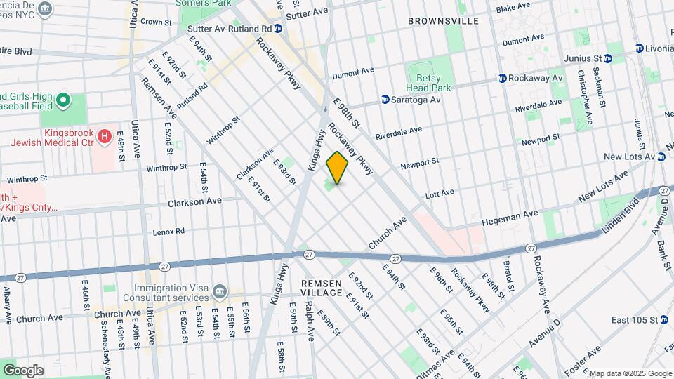 400 E 95th St Map and Location Details