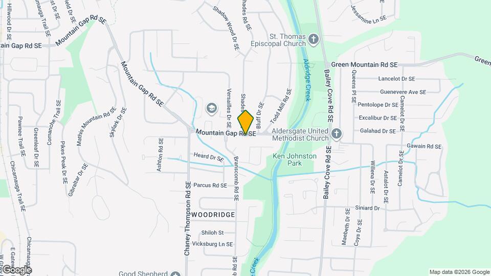 912 Mountain Gap Rd SE Map and Location Details