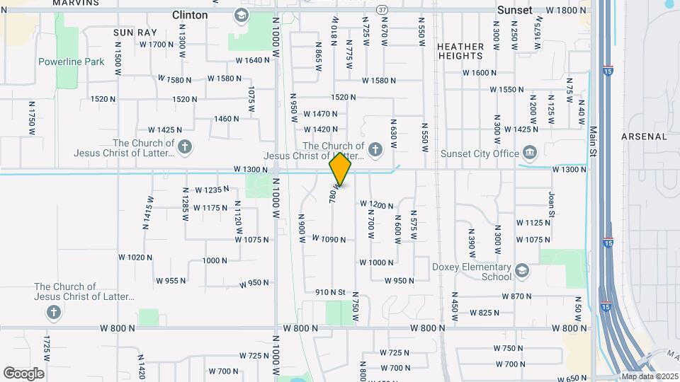 1234 N 780 W Map and Location Details