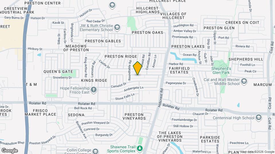 10613 Brandenberg Dr Map and Location Details