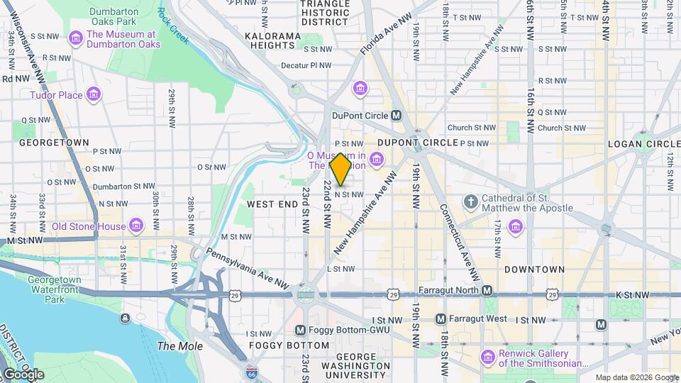 2129 N St NW Mapa y Detalles de la Ubicación