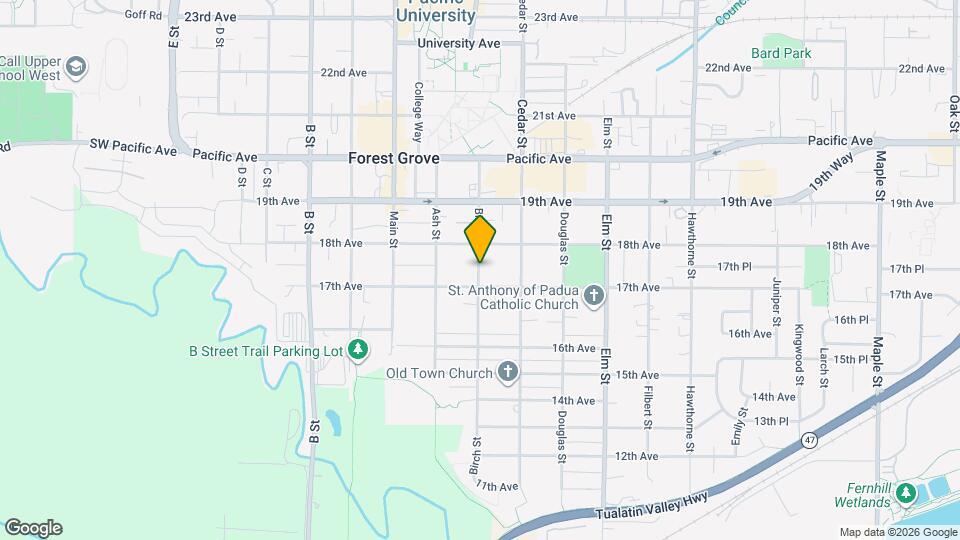 1716 Birch St Map and Location Details