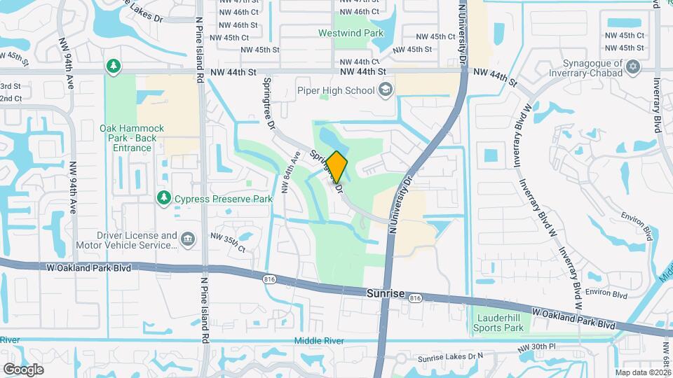 8280 NW 36th St Map and Location Details