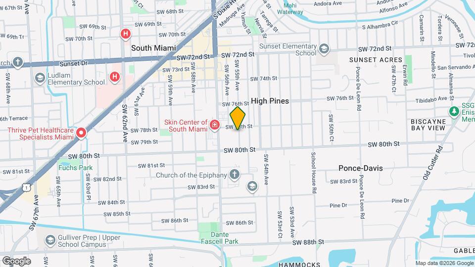 7860 SW 55th Ave Map and Location Details