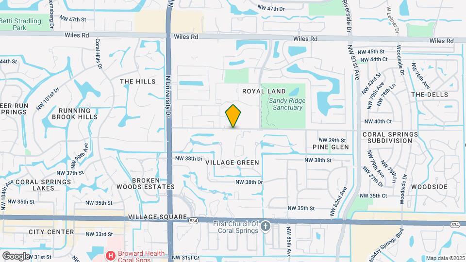 8908 NW 40th St Map and Location Details