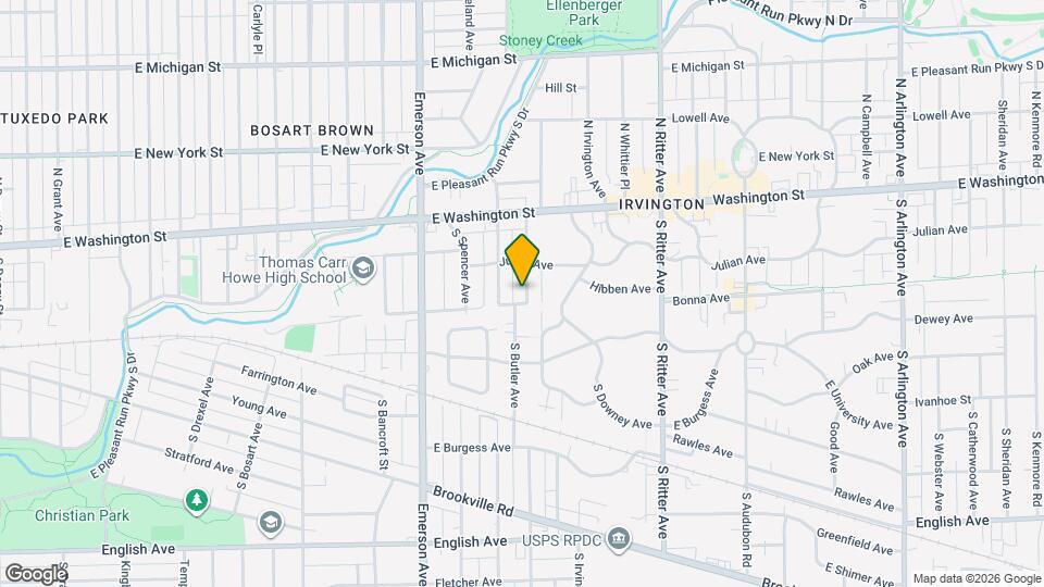 138 S Hawthorne Ln Map and Location Details