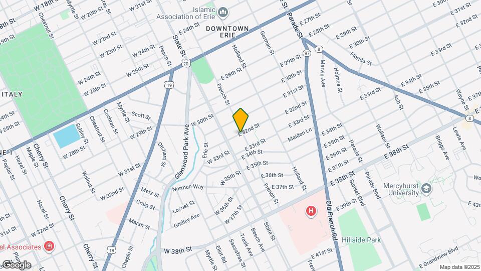 3202 French St Map and Location Details