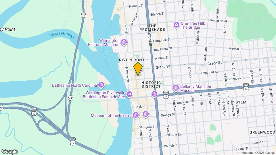 210 N Front St Map and Location Details