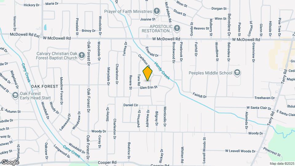 2835 Glenderry St Mapa y Detalles de la Ubicación