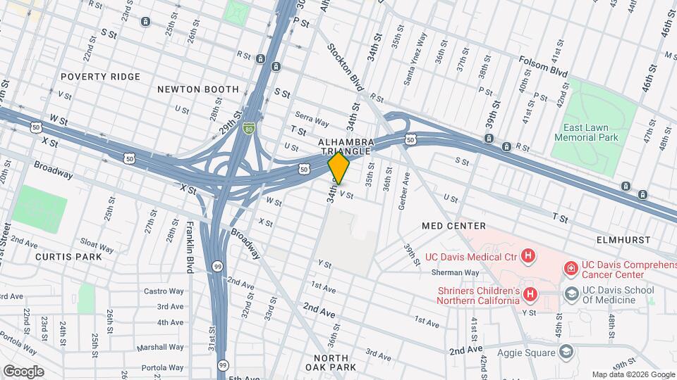 3403 V St Mapa y Detalles de la Ubicación