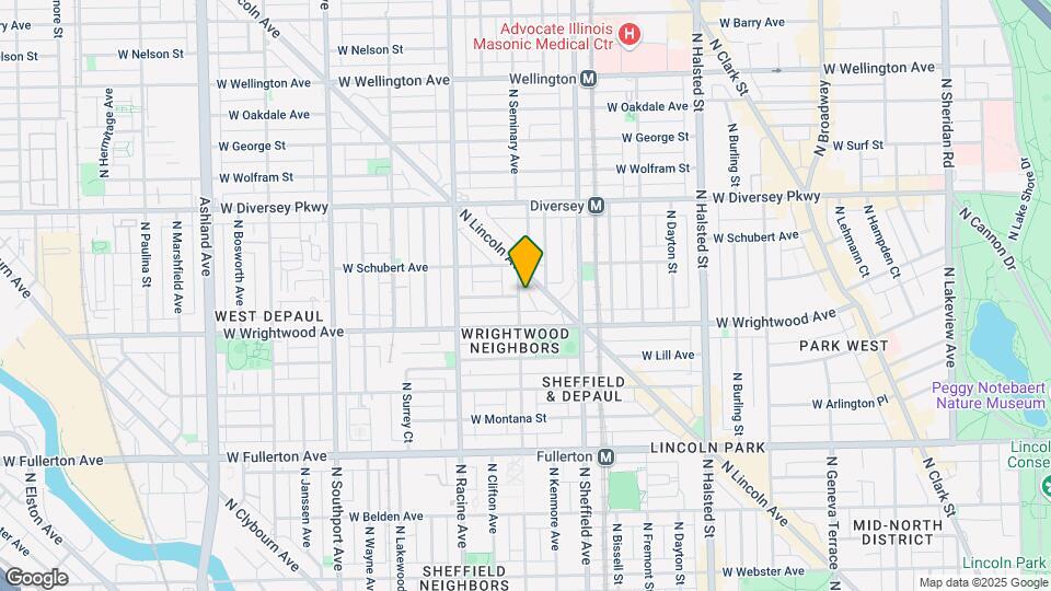 2629 N Seminary Ave Map and Location Details
