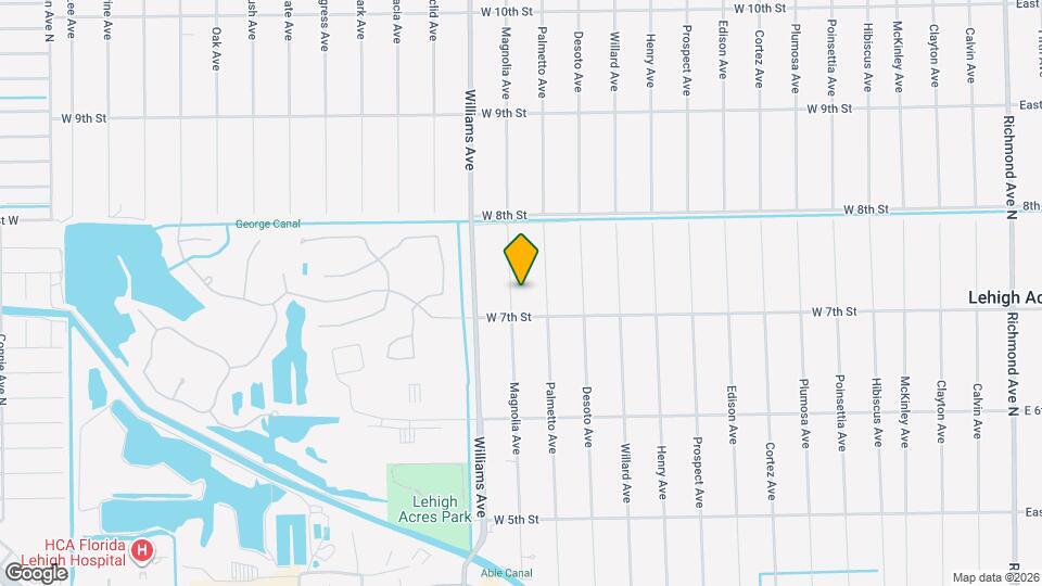 704 Magnolia Ave Map and Location Details