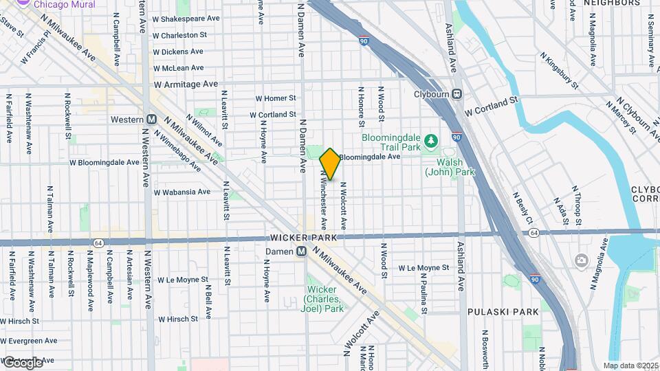 1717 N Winchester Ave Map and Location Details