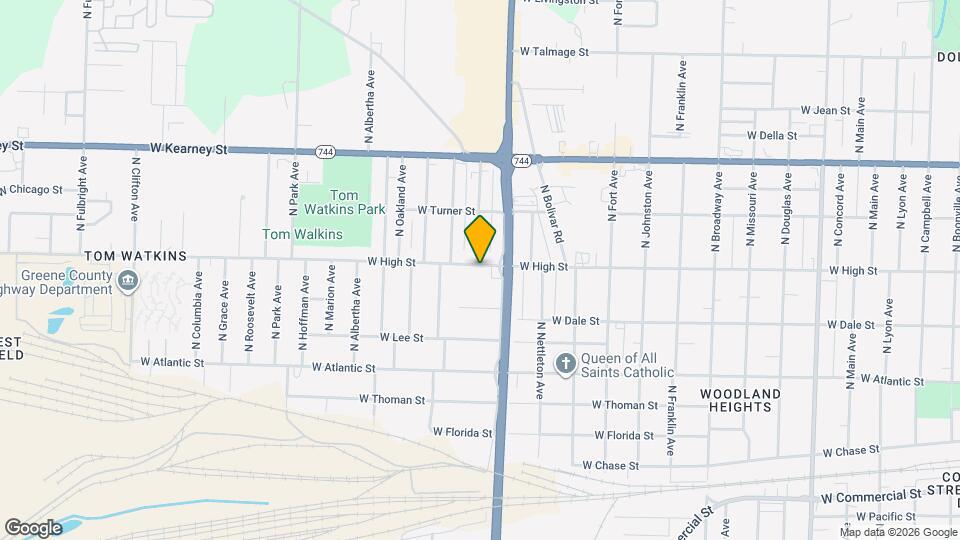 1628 W High St Map and Location Details