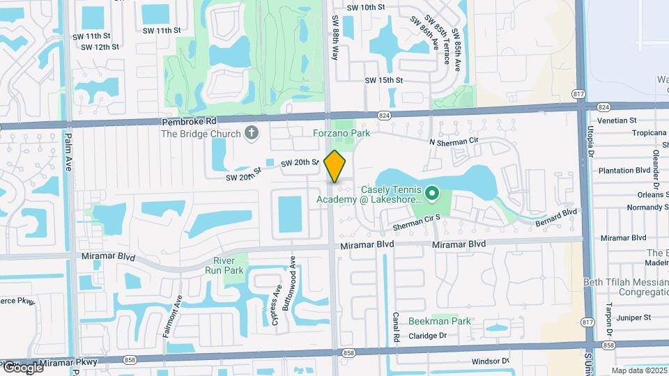 8881 SW 21st St Map and Location Details
