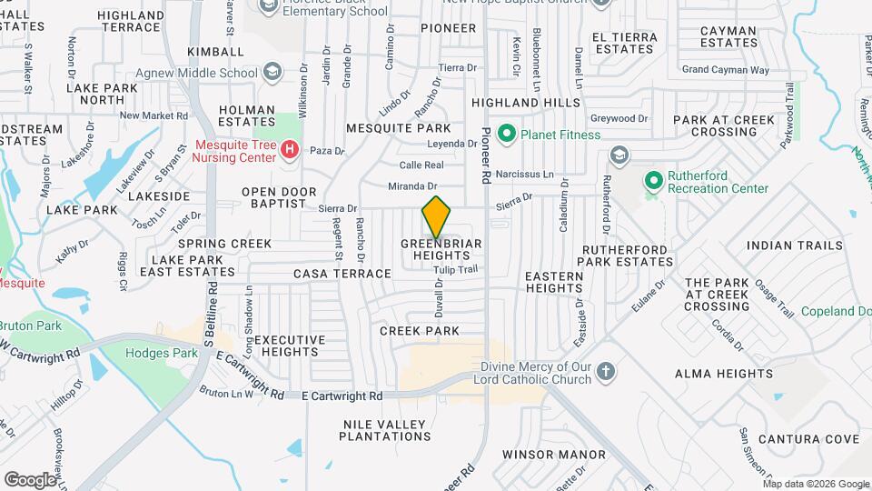 1305 Duvall Dr Map and Location Details